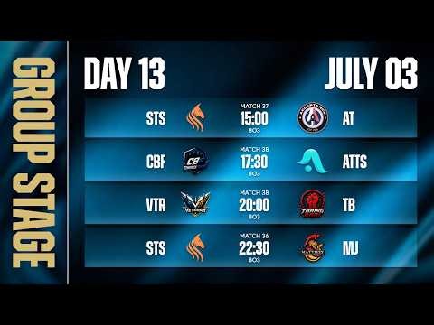 CFS SEA MASTERS 2026 SUMMER [DAY 13] - STS vs AT, CBF vs ATTS, VTR vs TB