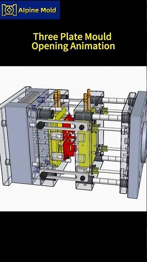 Three Plate Mould Opening Animation