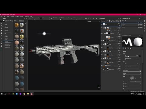 Hard-Surface Modeling a Realistic Assault Rifle — Maya + Substance Painter + KeyShot