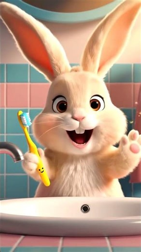 Happy Bunny Brushes Teeth 🦷 | Fun Kids Song