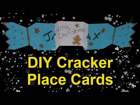 Christmas Crafts Cracker Place Cards That You Can Pull