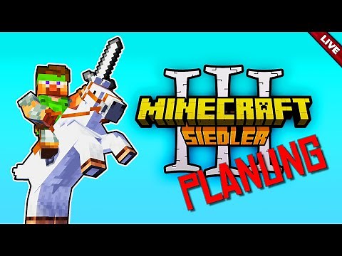 🔴 Minecraft Siedler 3 - Projekt PLANUNG