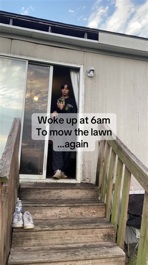 Now I know a ride on mower would do wonders but we’re saving for that lol it’s not cheap y’all #fyp #mowingthelawn #ryobi