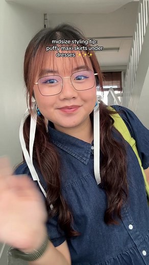 Styling Tips: Puffy Maxi Skirts Under Dresses for Midsize Outfits