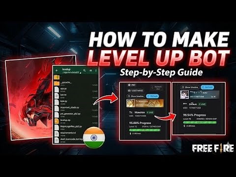 Free fire level up bot / level up bot ff / free fire auto level up