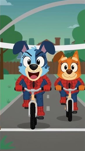 Bluey Speed Cycling Battle🏆 Who Win?