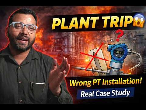 Pressure Transmitter Wrong Installation Caused Plant Trip | Real Case Study