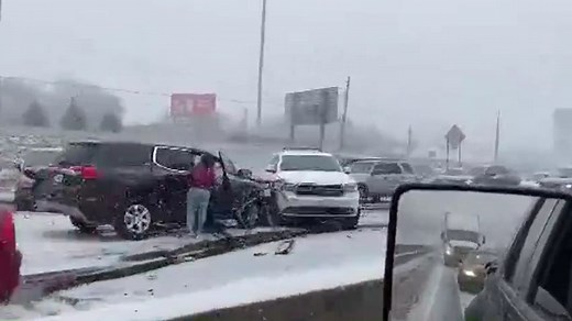 Multi-vehicle pile-up on westbound I-94 near Conner