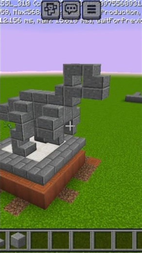 Minecraft dragon statue build #shorts #minecraft