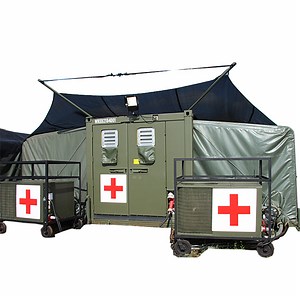 [Hot Item] Prefabricated Container House Module Portable Mobile Medical Aid Emergency Field Hospital