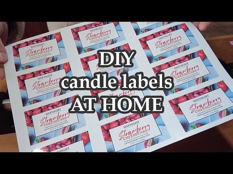 HOW TO PRINT CANDLE LABELS AT HOME | High Quality & Weatherproof | STEP BY STEP