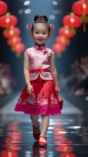 Traditional Chinese Elegance in AI Fashion 🎬46 #AIFashion #AIShorts #ChineseFashion