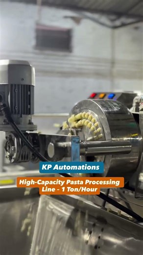 Macaroni pasta making machine - automatic 1 ton pasta machine #pastaplant #pastamaker