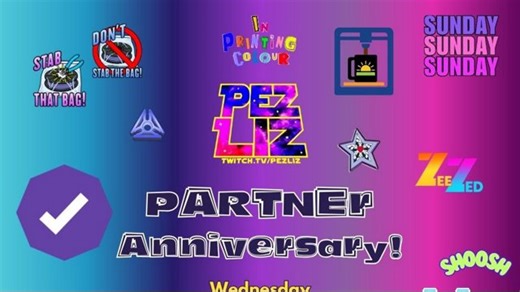 1st Twitch Partner Anniversary! New Emotes! | In Printing Colour with @polymaker_3d | 3D Printing Tips, Tricks & Inspiration