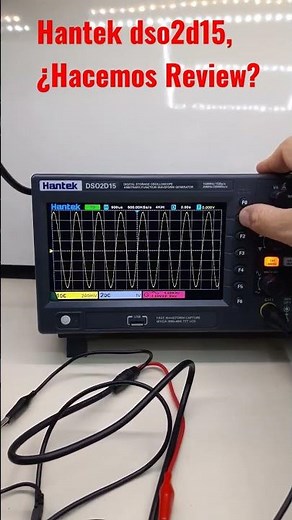 Osciloscopio hantek dso2d15, con analizador de protocolo, y generador de ondas arbitrarias