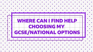 Who can help me with GCSE or Nationals options? - BBC Bitesize