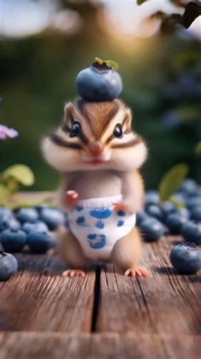 Chipmunk Dance with Blueberry Diaper Fun
