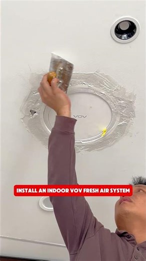 Install an indoor VOV fresh air ventilation #freshairventilator #freshairsystem #home#shorts