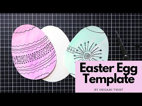EASY Easter Craft Ideas! How to Make an Easter Egg Template!