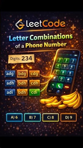 Letter Combinations of a Phone Number | #coding #dsa #programming