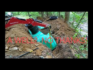 Installing an Underground Water Cistern Storage Tank at our Off-grid Cabin