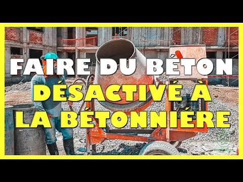 Comment faire du béton désactivé à la bétonnière