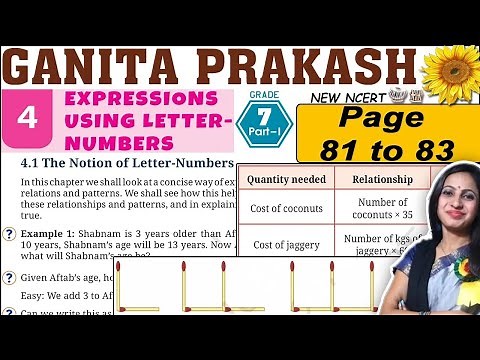 Class 7 Maths Ganita Prakash Solutions | Chapter 4 Expressions using letter numbers | Page 81 to 83