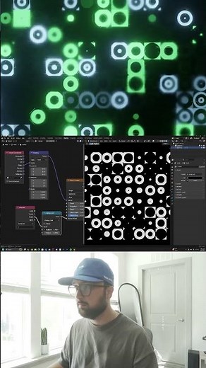 Random wave drops with Geometey Nodes.
