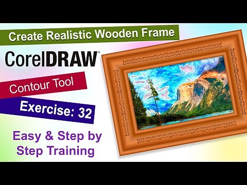 Create Realistic Wooden Frame in Corel Draw Exercise No. 32 | YN Tutor