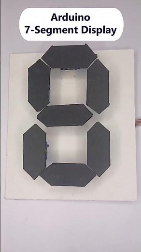 Arduino Servo 7 Segment Display Project | Servo Motor | Robotics #shorts #arduino #arduinoprojects