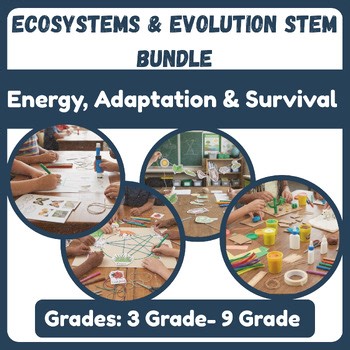 Ecosystems & Evolution STEM  Bundle | Biology curriculum Units For K - 9 Grade