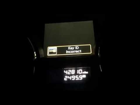 Nissan Invalid Key ID on Push To Start