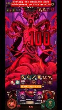 Fury Warrior vs. Impossible Eldritch boss man #dawncaster #roguelike #deckbuilder #slaythespire