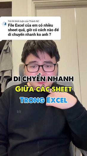 Mẹo di chuyển nhanh giữa các sheet trong Excel