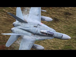 CANADIAN CF-18 HORNETS LEAD THE WAY IN THE MACH LOOP -4K