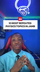 Most Repeated Physics Topics in JAMB Exam