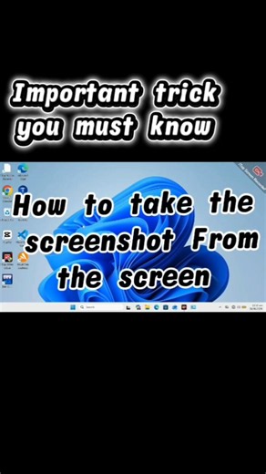 How to take a screenshot from screen on PC #shorts #computer trick