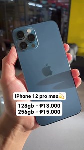 1.6K reactions · 76 shares | Apple iPhone 12 pro max Brandnew and sealed na po, no issue! Direct message our page for more details... 128 gb - ₱13,000 256 gb - ₱15,000 Open for Installment We deliver nationwide #ios #LegitIphoneSeller #iphone12 #iphone13 #accessoriesgift #iPhone #iphone15 #legitseller #iphone11 | Kirsten VGadgets | Facebook