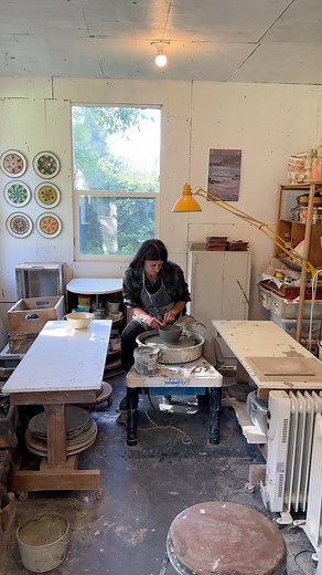 805K views · 27K reactions | a garden shed turned cozy ceramics...