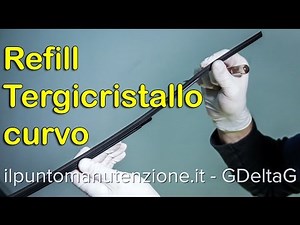 Replacing a curved windshield wiper rubber