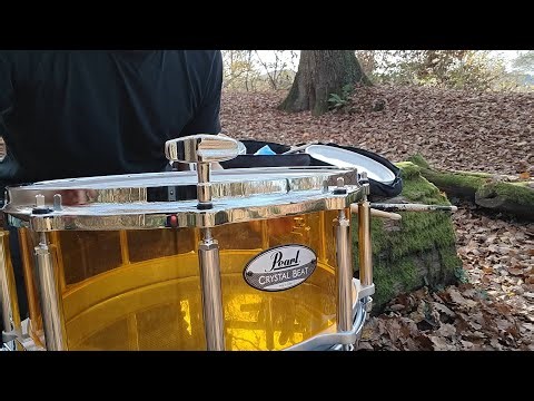 Pearl Free Floating Snare 14x6.5 Tangerine Glass Unboxing