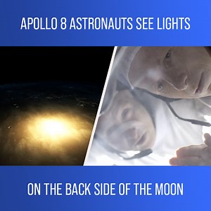 631K views · 180 reactions | Apollo 8's astronauts witness a phenomenon that hasn't been explained to this day - bonfire type lights on the back side of the moon! Watch more NASA's Unexplained Files on discovery+ : https://bit.ly/39th7od | Love Space | Facebook