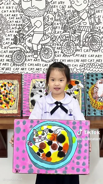 คอร์สศิลปะเด็กสร้างสรรค์ อนุบาล 1-ป.6 ผลงานคอร์สที่ 2 ของน้องริเอะ สธิมา ไทรงาม ป.1 โรงเรียนสาธิตจุฬาลงกรณ์มหาวิทยาลัย ปทุมวัน กรุงเทพมหานคร The #cat is in the box. painting by Rie Grade 1 🖼️ คอร์สศิลปะเด็กสร้างสรรค์ 2,500 บาท/8 ครั้ง (8 ชิ้นงาน) ครั้งละ 1 ชั่วโมง ชั้นอนุบาล 1-ป.6 🎨เปิดสอนวันจันทร์-ศุกร์ 5 รอบ เวลา 14.00-15.00 น. เวลา 15.00-16.00 น. เวลา 16.00-17.00 น. 17.00-18.00 น. 18.00-19.00 น. 🎨เปิดสอนวันเสาร์-วันอาทิตย์ 8 รอบ เวลา 10.00-11.00 น. เวลา 11.00-12.00 น. เวลา 12.00-13.00 น. 1