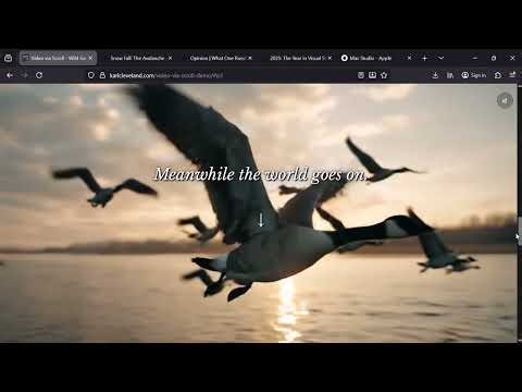 Scrollytelling Techniques - Video and Audio Via Scroll