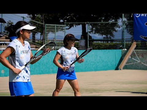 2022年 全日本ソフトテニス選手権大会 女子 準決勝 中川瑞貴・石井友梨(京都 ワタキューセイモア) 対 貝瀬ほのか・渡邉絵美菜(東京 ヨネックス)