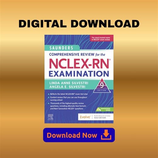 Nclex Rn Examination 2022 9th edition suanders comprehensive review