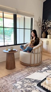 💫 Comment CHAIR5 and I’ll send the links for this video to your DM. Must be following me or the automation is blocked. This Walmart viral chair is finally back in stock again! Such a great price point for this design. Love the details, curves, and that it swivels! #livingroomdesign #walmartpartner #chairdesign | LHK Interiors - Live Laugh Love Decorate