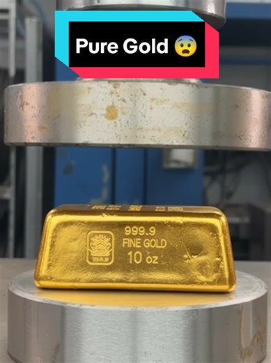 24k Pure Gold Bar under my press 🤯 #hydraulicpress #crush #24kGold #goldbar #oddlysatisfying Build & Break · 24k Pure Gold Bar under my press 🤯 Crushing 24k Pure Gold Bar with Hydraulic Press Watch the intense hydraulic press attempt to crush a 24k Pure Gold Bar. Experience the dramatic moment! Keywords: hydraulic press crush gold bar, satisfying hydraulic press videos, ASMR hydraulic press machine, gold bar pressure test, odd satisfying video with gold, 24k gold durability test, hydraulic pre