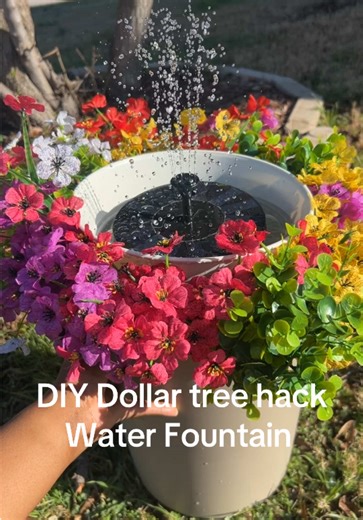 Affordable DIY Water Fountain from Dollar Tree