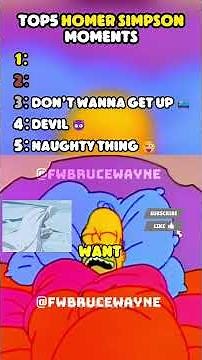 TOP 5 HOMER SIMPSON MOMENTS!!